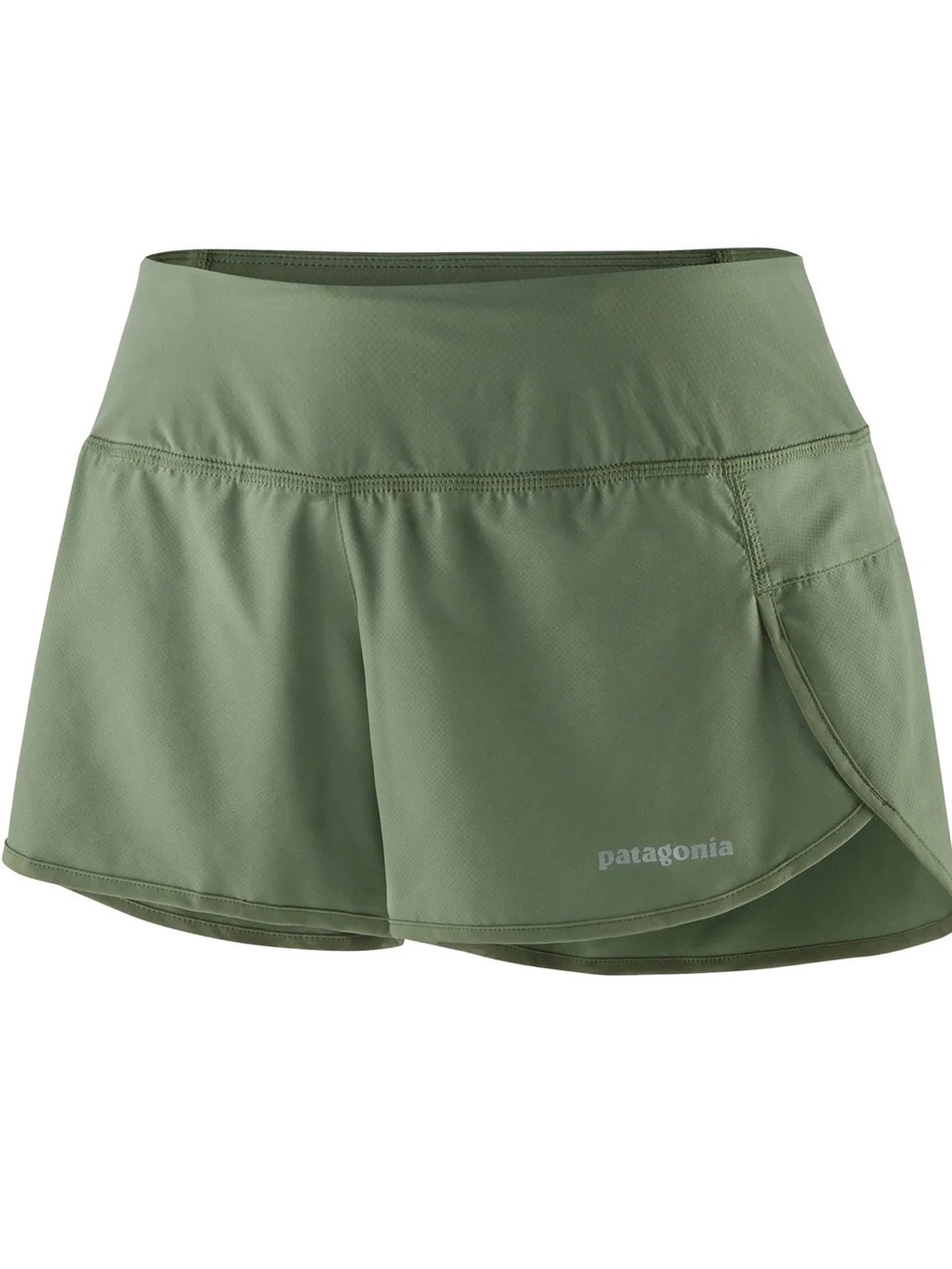 Patagonia Women’s Green Performance Running Shorts strider